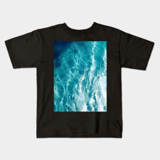 Ocean vibes waves pattern Kids T-Shirt